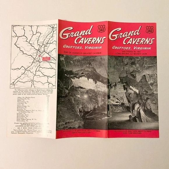 Vintage Caverns Virginia Grand Endless Skyline Shenandoah  Brochures Pamphlets - Picture 5 of 16